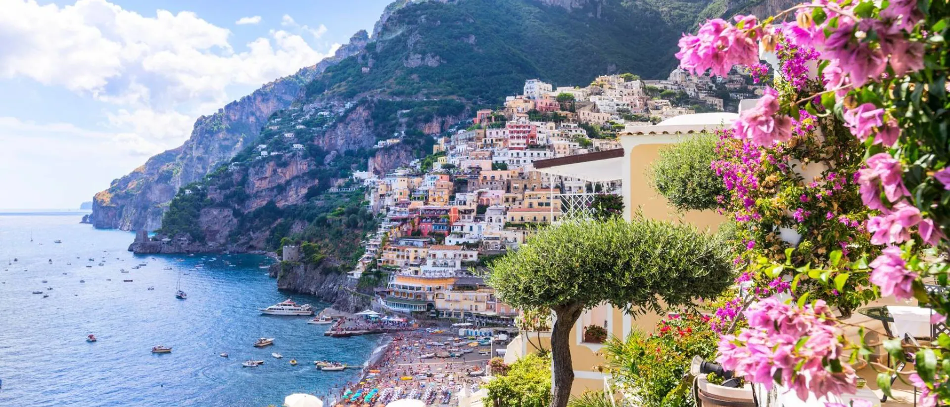 Positano on Amalfi Coast in Italy