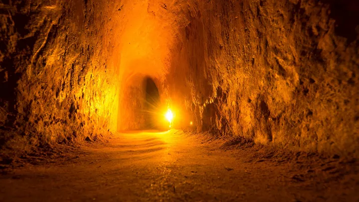 Light in Cu Chi Tunnels, Vietnam