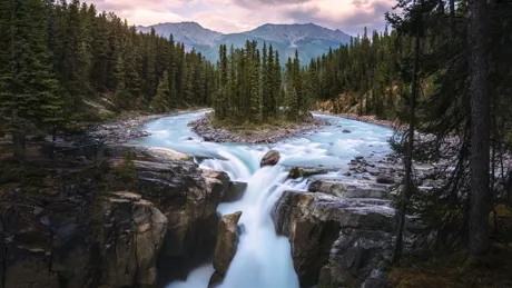 Sunwapta Falls, Jasper National Park, Alberta, Canada