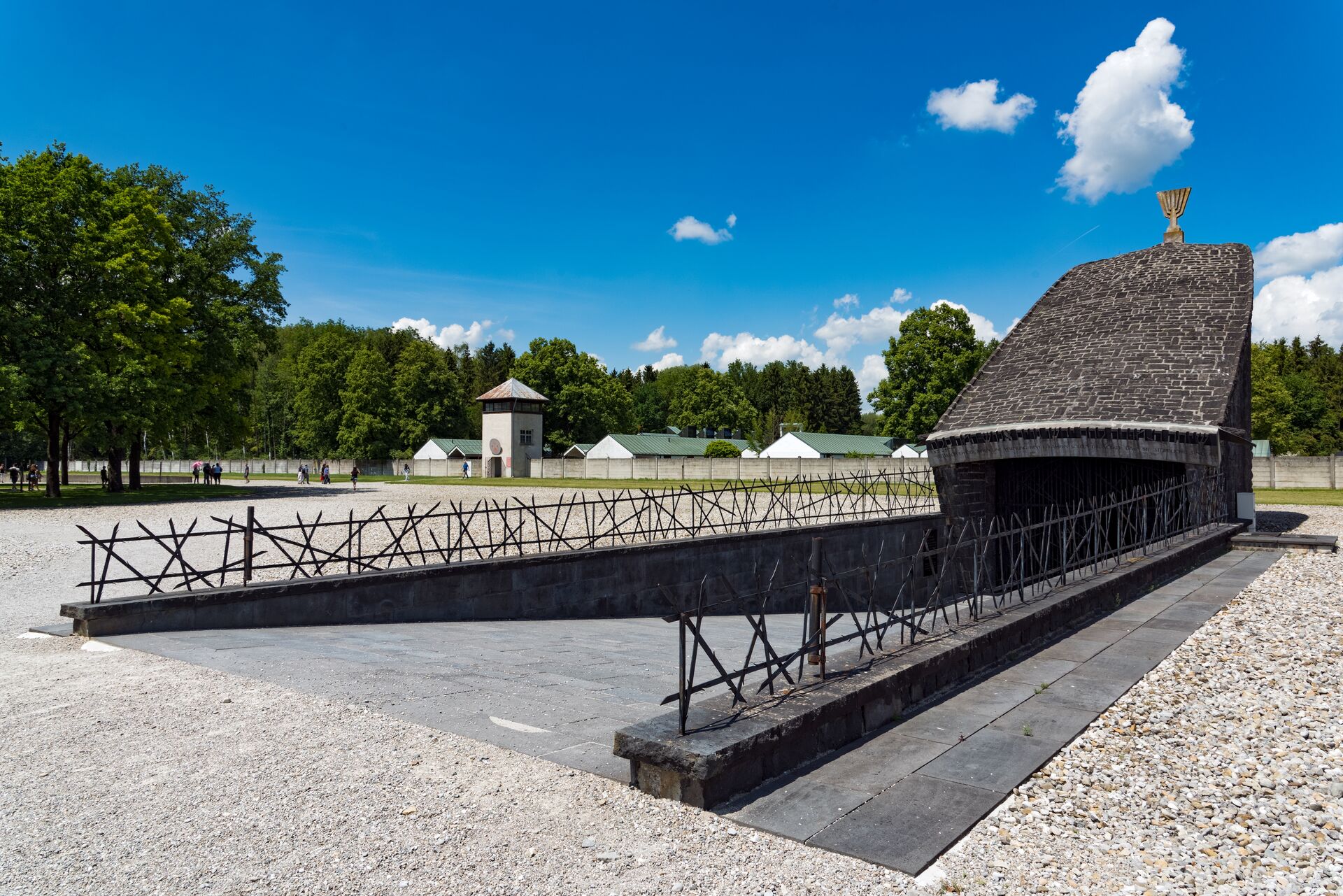 The site of Dachau concentration camp near Munich, Germany