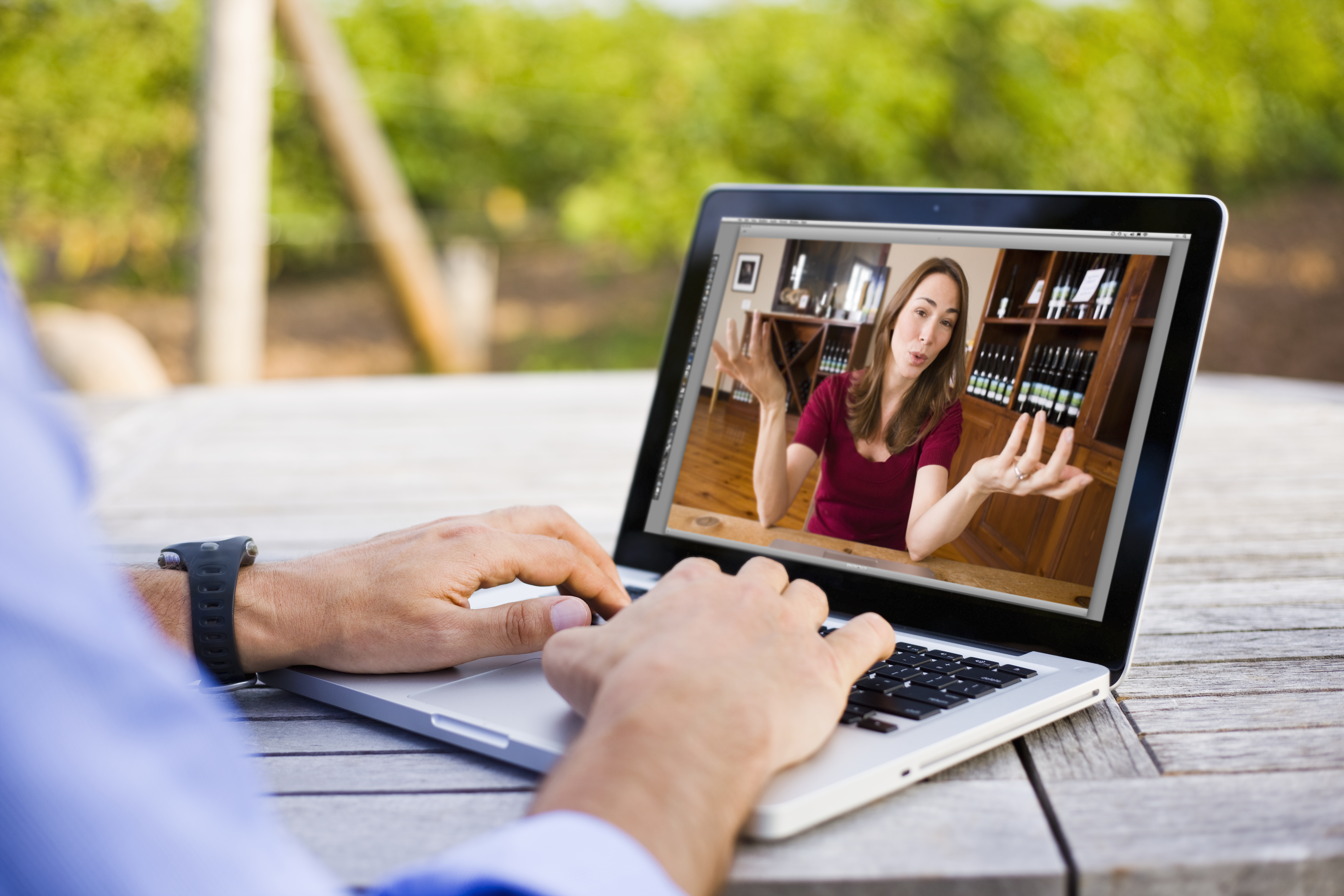 People having a video call