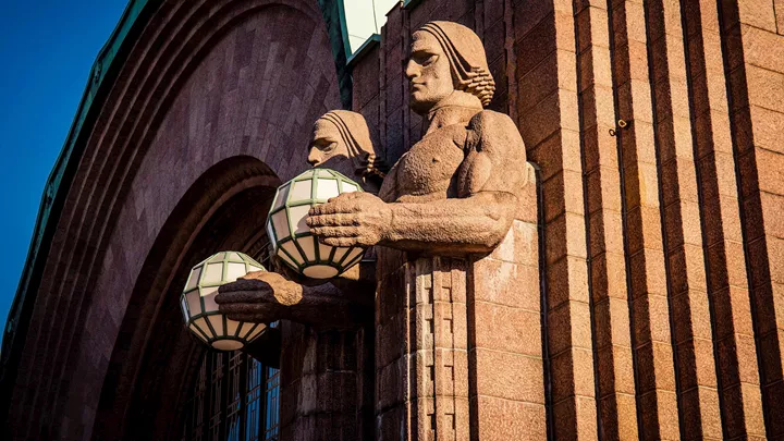 Statue in Helsinki, Finland