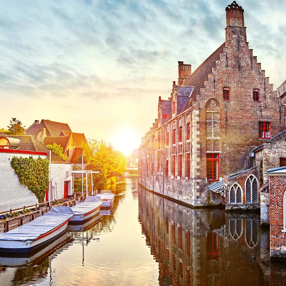 Bruges Belgium Medieval Ancient Houses