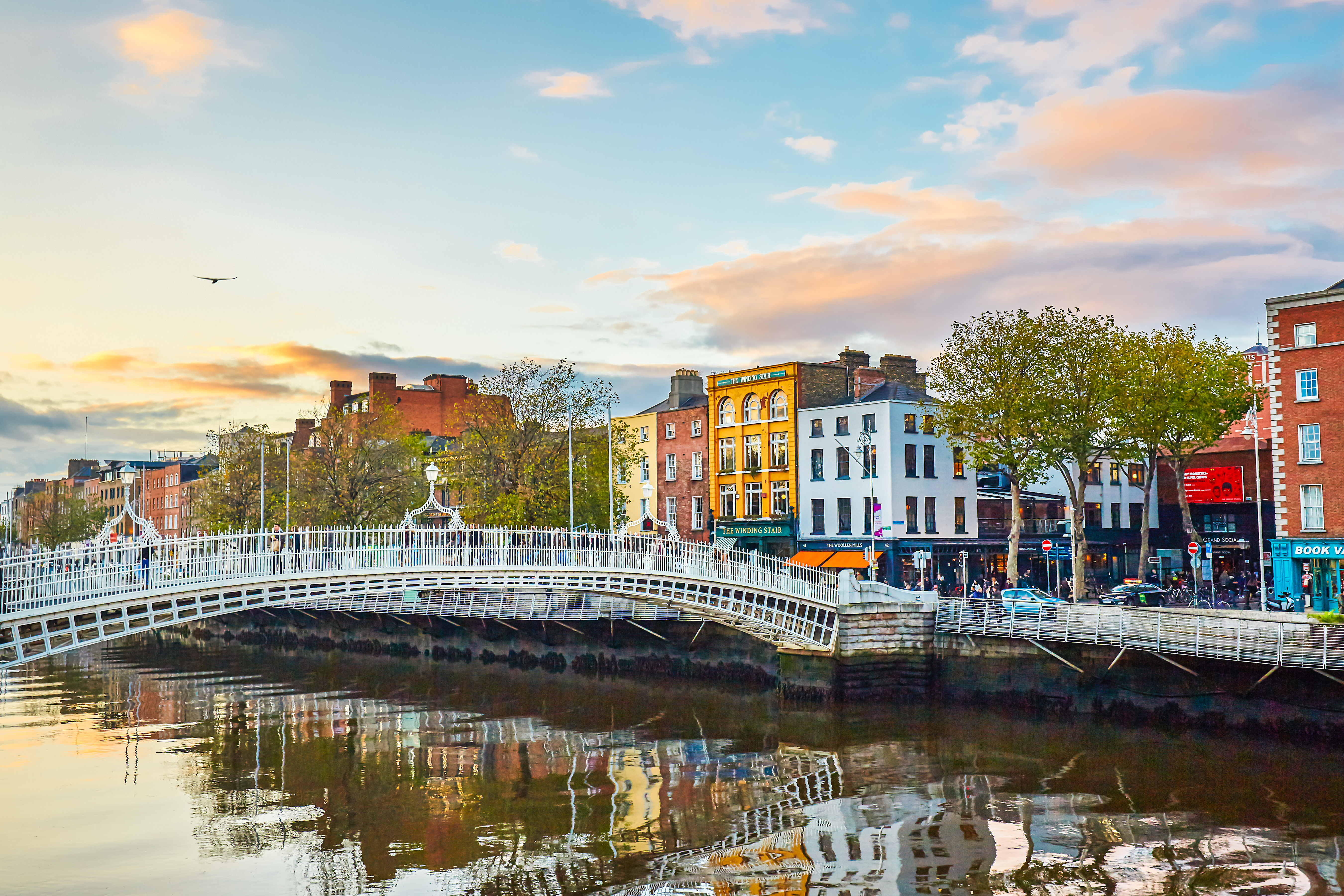 The Ha'penny Bridge In Dublin 546264317