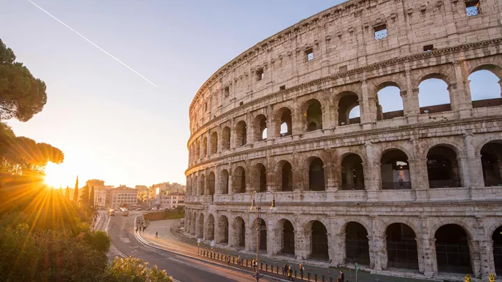 The Colosseum in Rome, Italy