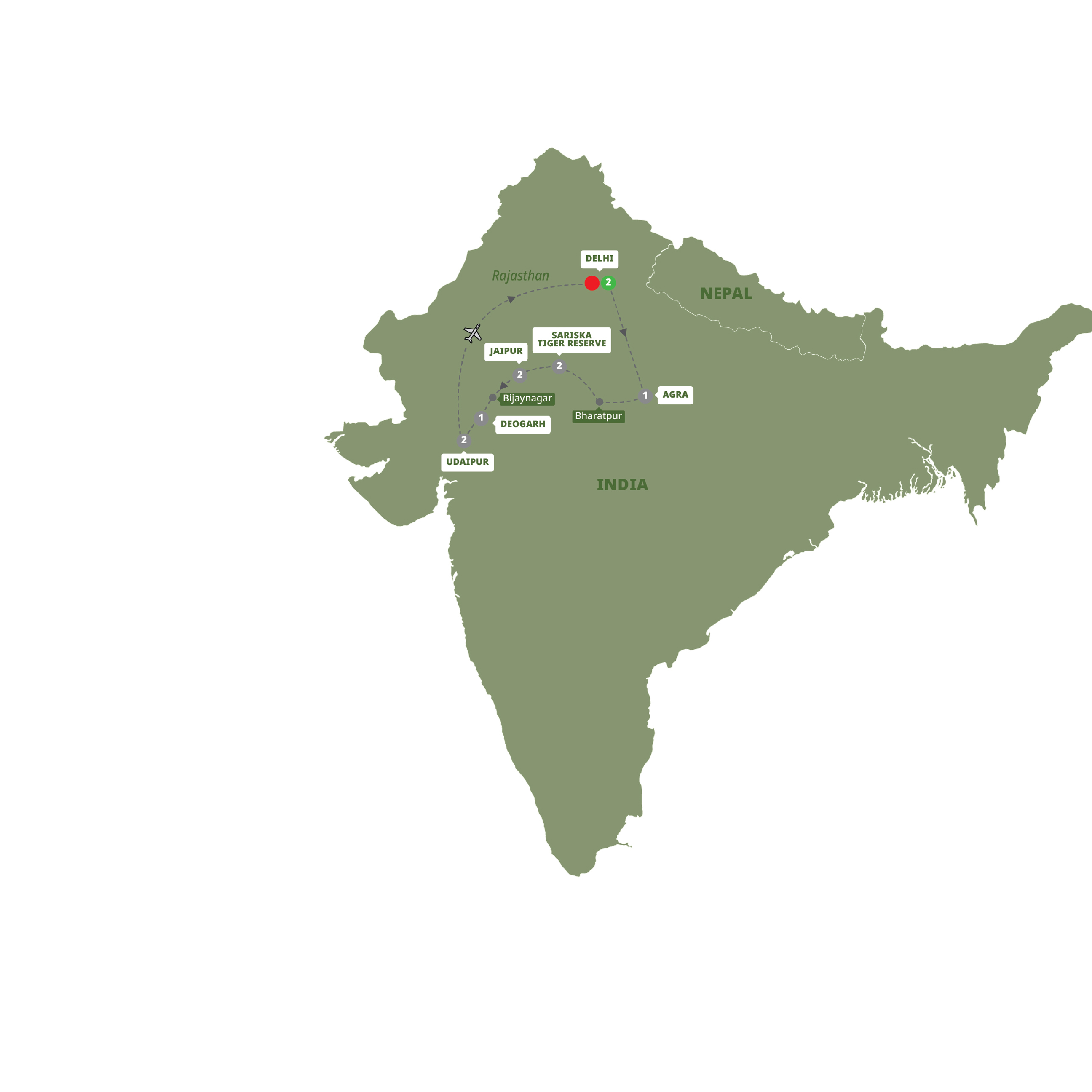 Map Classic India With Tiger Reserve Women Only Guided Tour XA515 27
