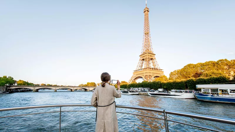 Cruise River Seine in Paris, France