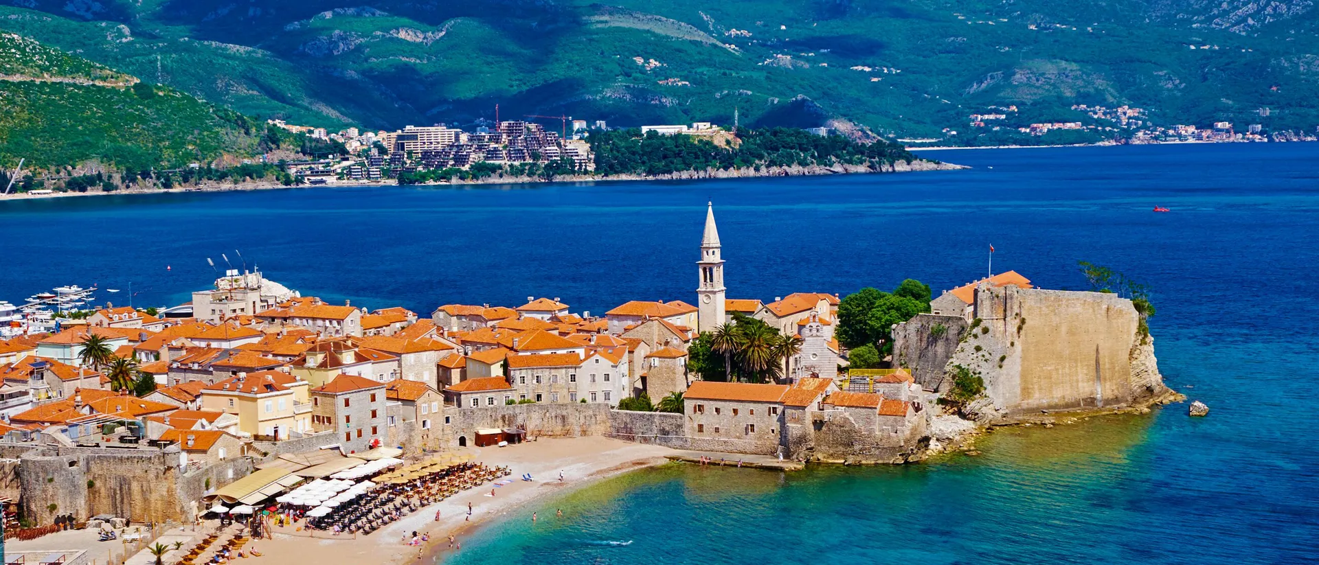 Old Town Of Budva by the lake in Montenegro