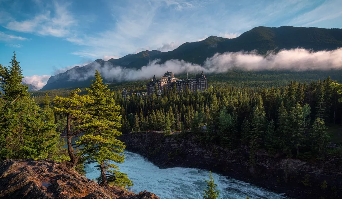 The Surprise Corner Of Banff With Fairmont Spring Hotel Banff National Park Alberta Canada