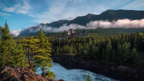 The Surprise Corner Of Banff With Fairmont Spring Hotel Banff National Park Alberta Canada