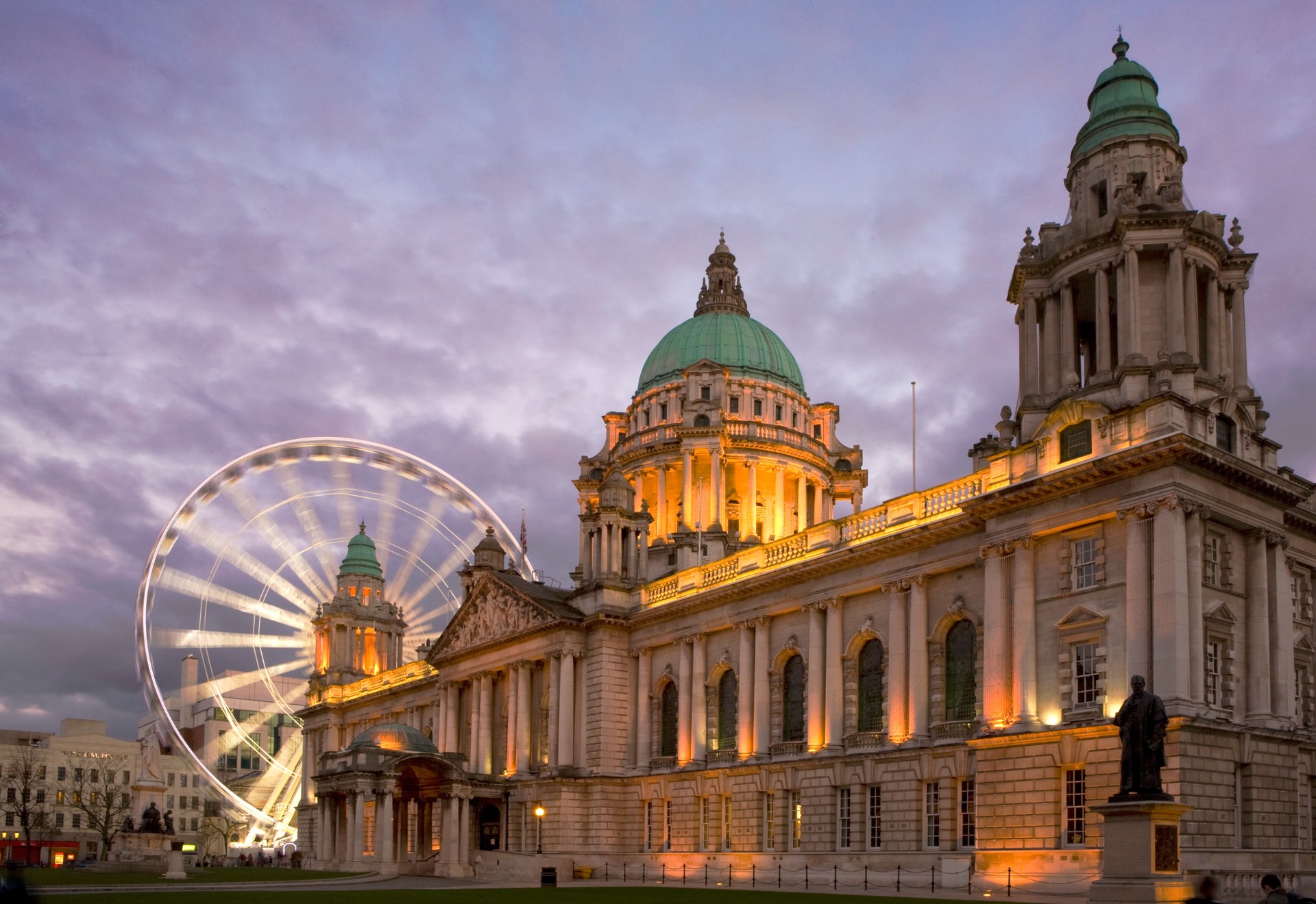 View of Belfast Eye in Northern Ireland