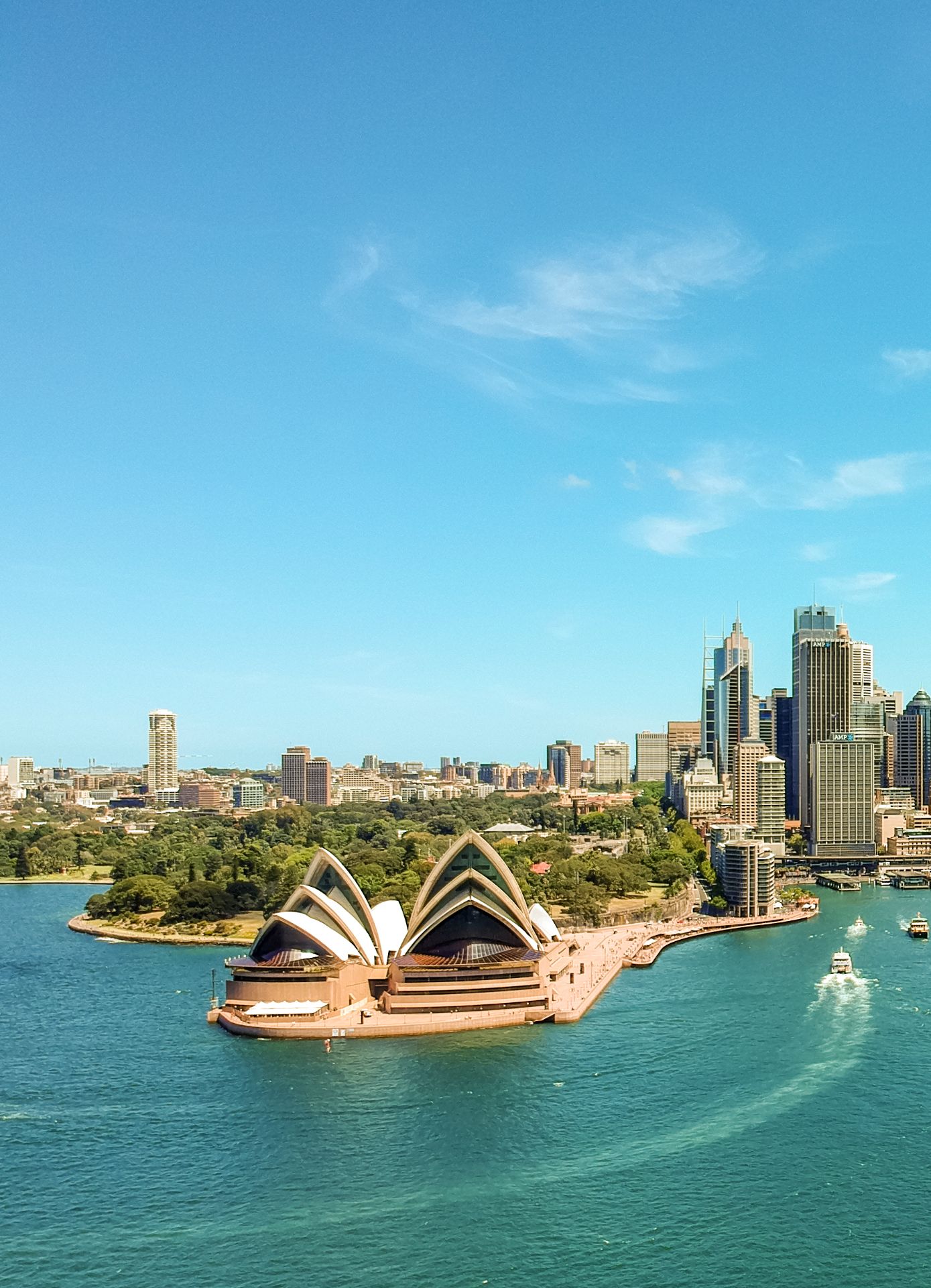 Sydney Opera House with Downtown Skyline, New South Wales Australia