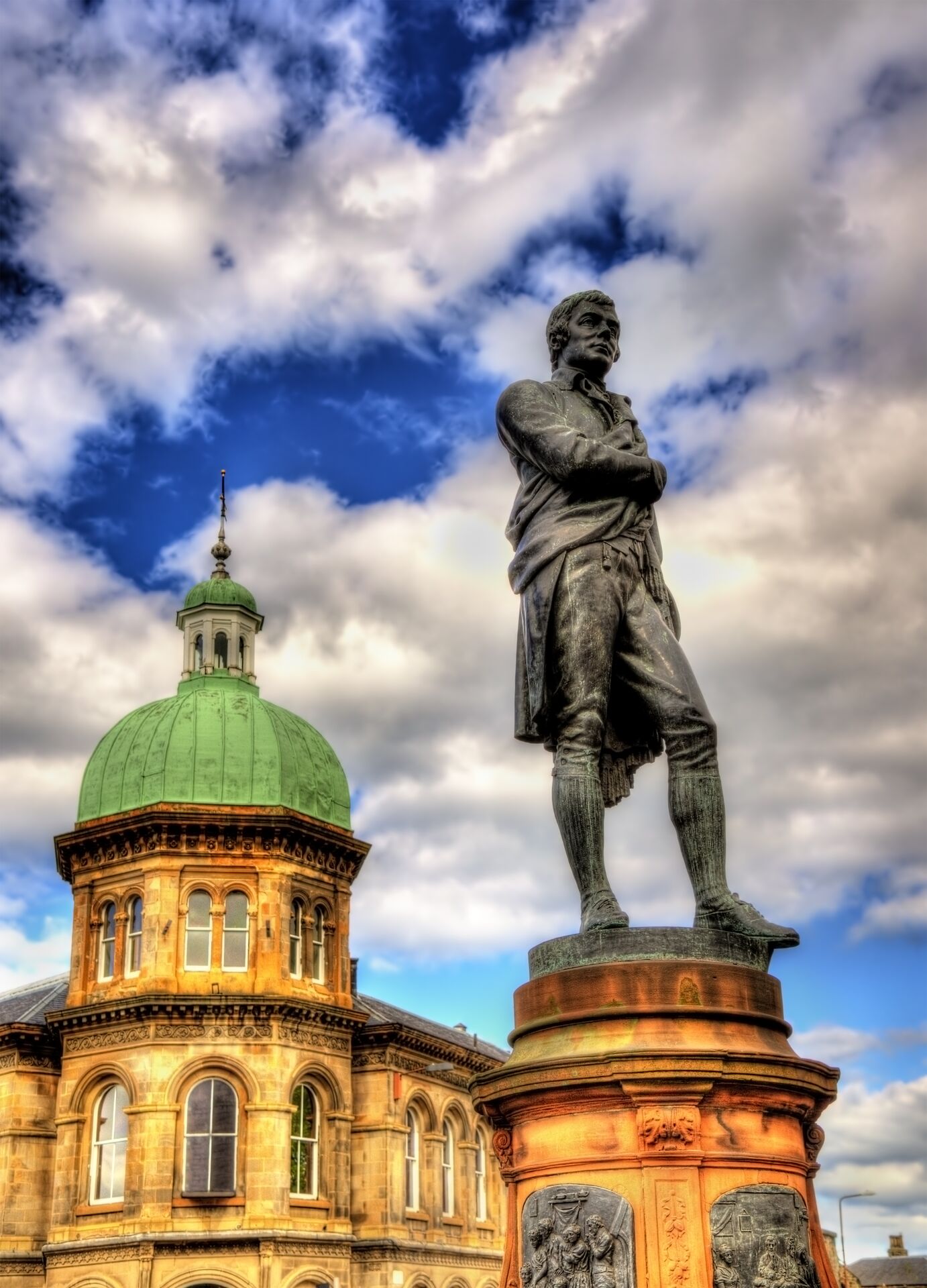 Statue in Edinburgh of renowned Scottish Poet, Robert Burns