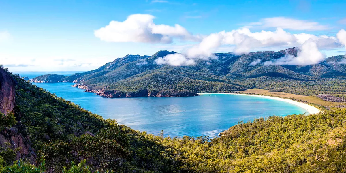 View, Wineglass Bay, Freycinet, Australia