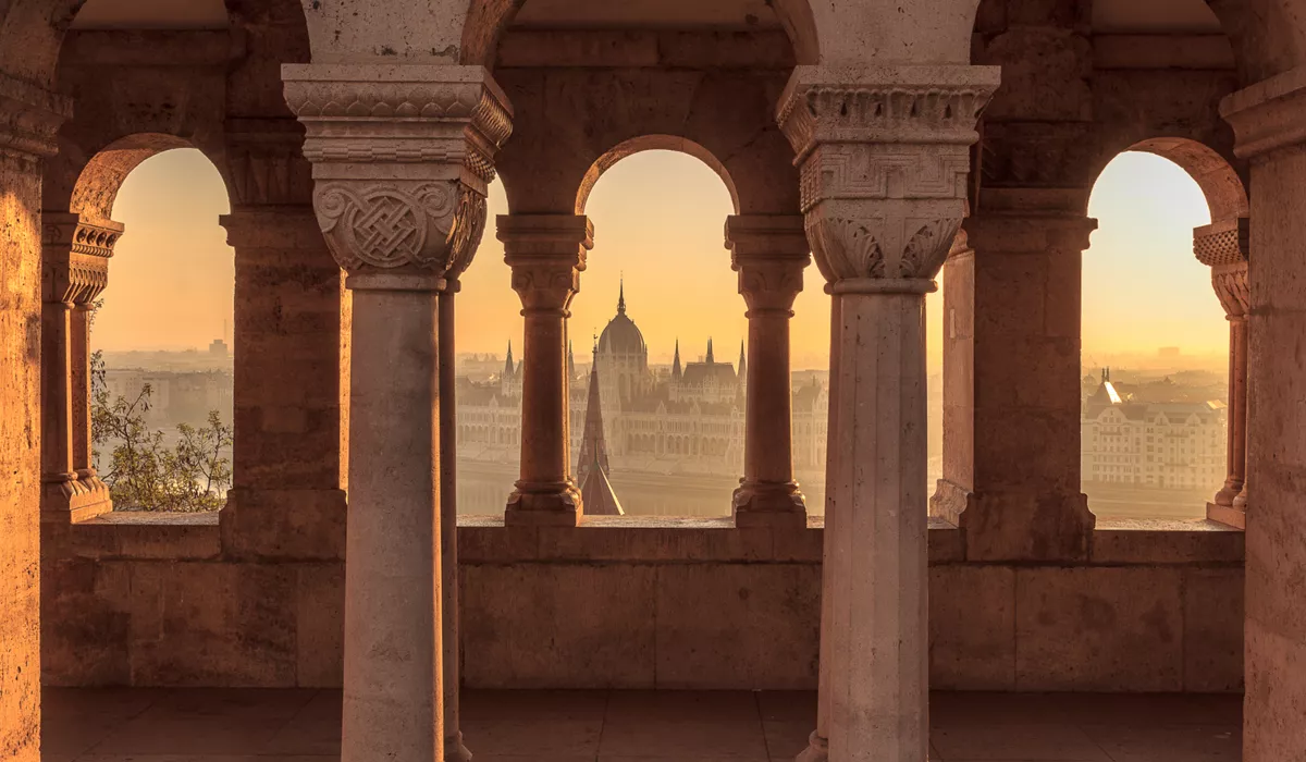 A view from Fisherman's Bastion in Budapest