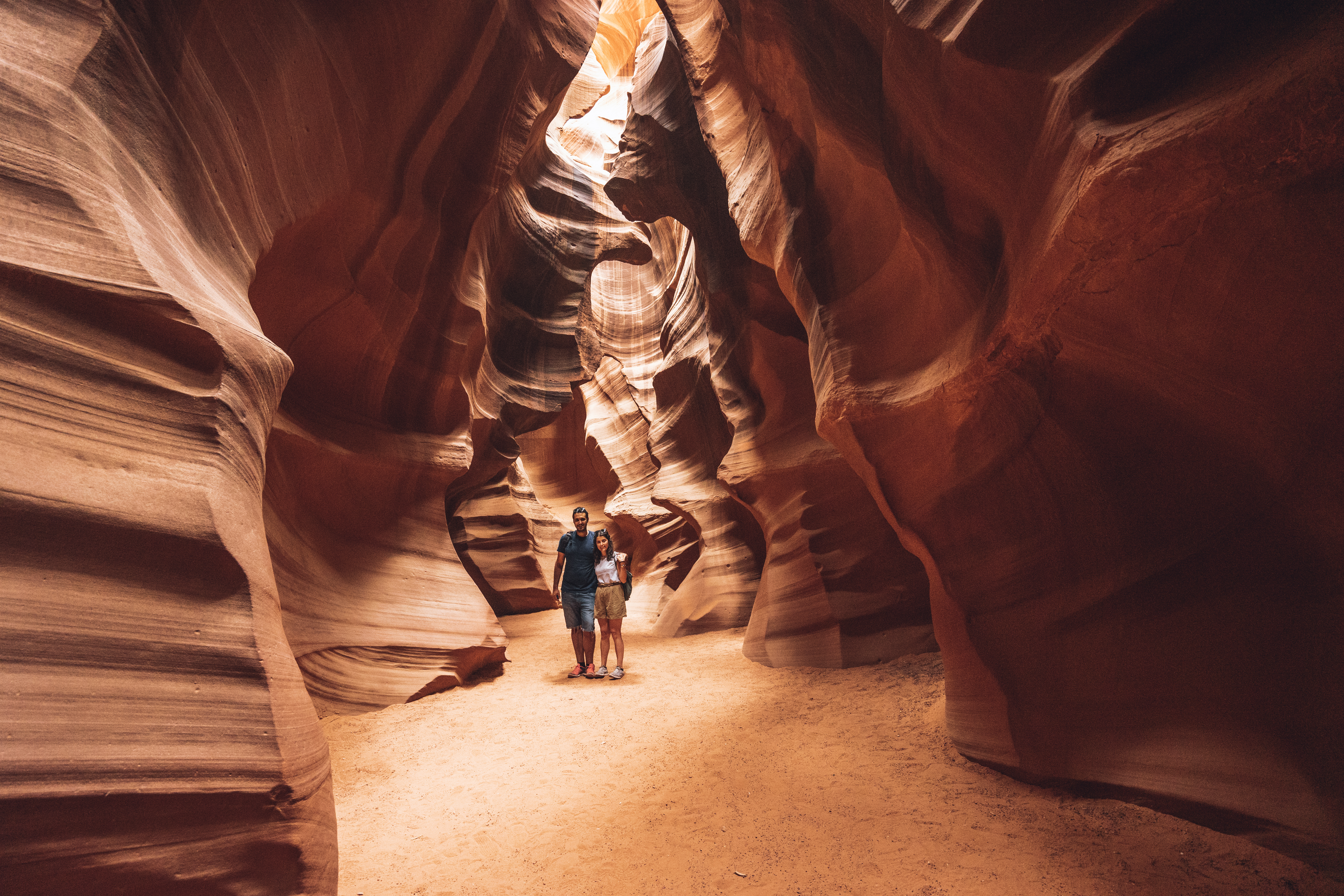 Couple Portrait Inside Antelope Canyon 1162401856