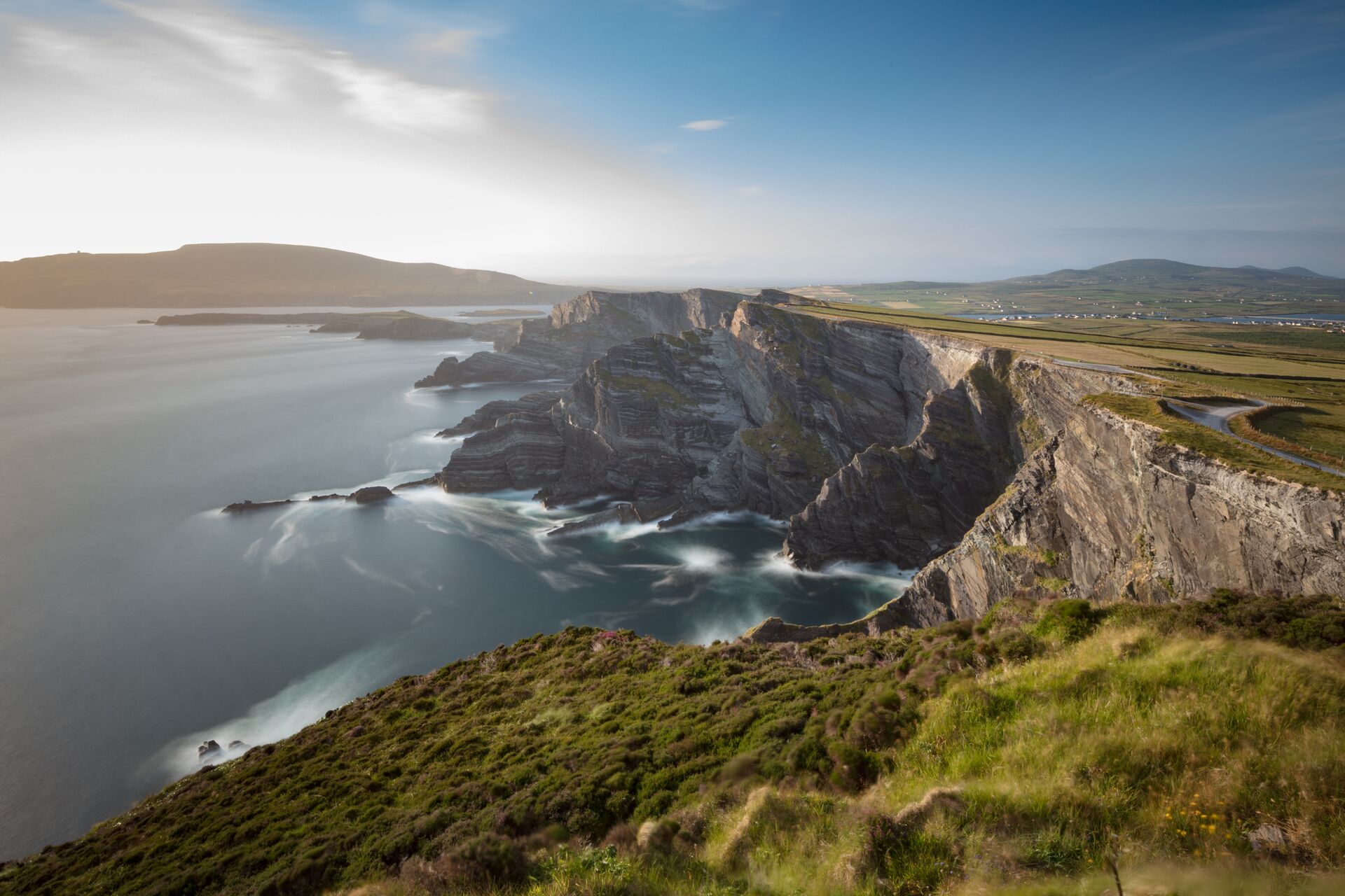 The Famous Kerry Cliffs Near Portmagee, Ring Of Kerry, Ireland