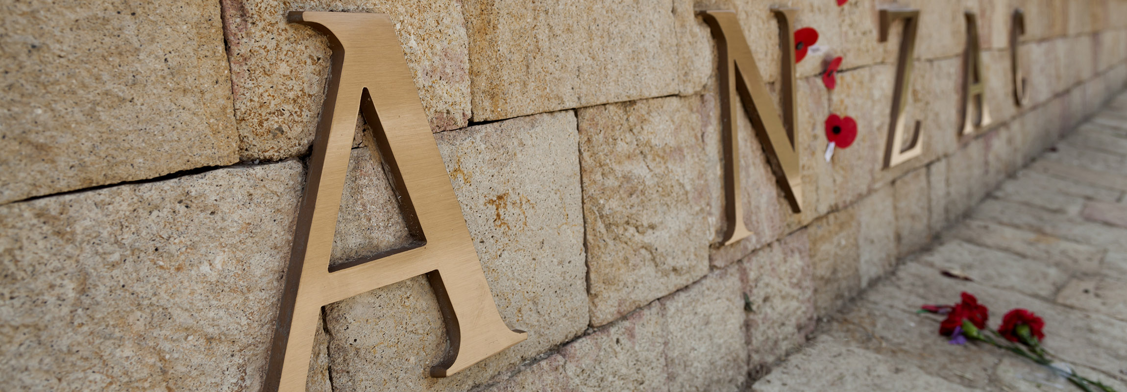 Anzac Memorial Sign On Wall