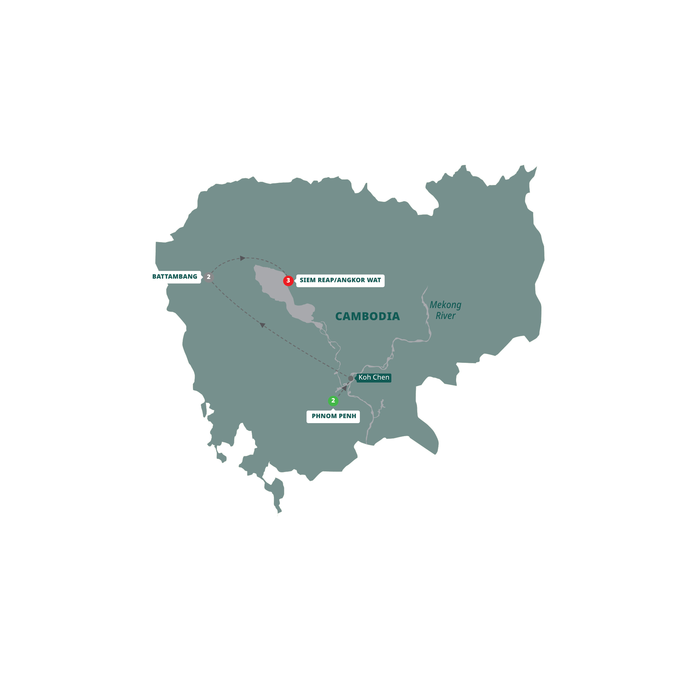 Cambodia Calling-Small Group Guided Tour Map 2027 YCAM