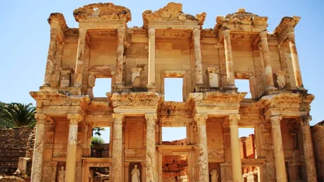 Ruins of Ephesus Celsus Library in Egypt