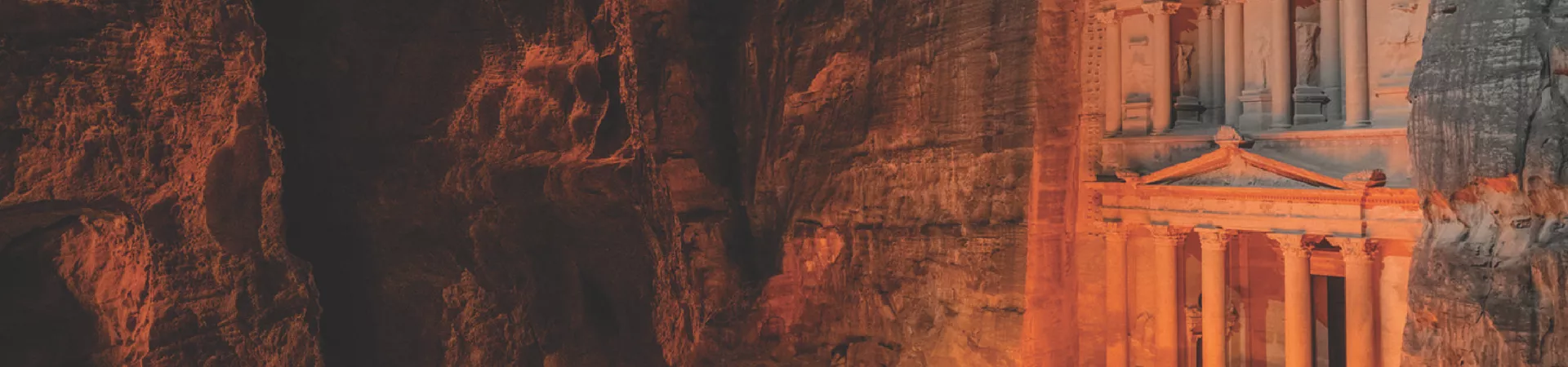 Ancient temple of Petra in Jordan