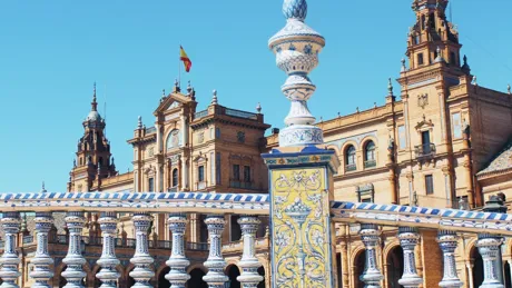 Plaza de Espana on a sunny day, Seville