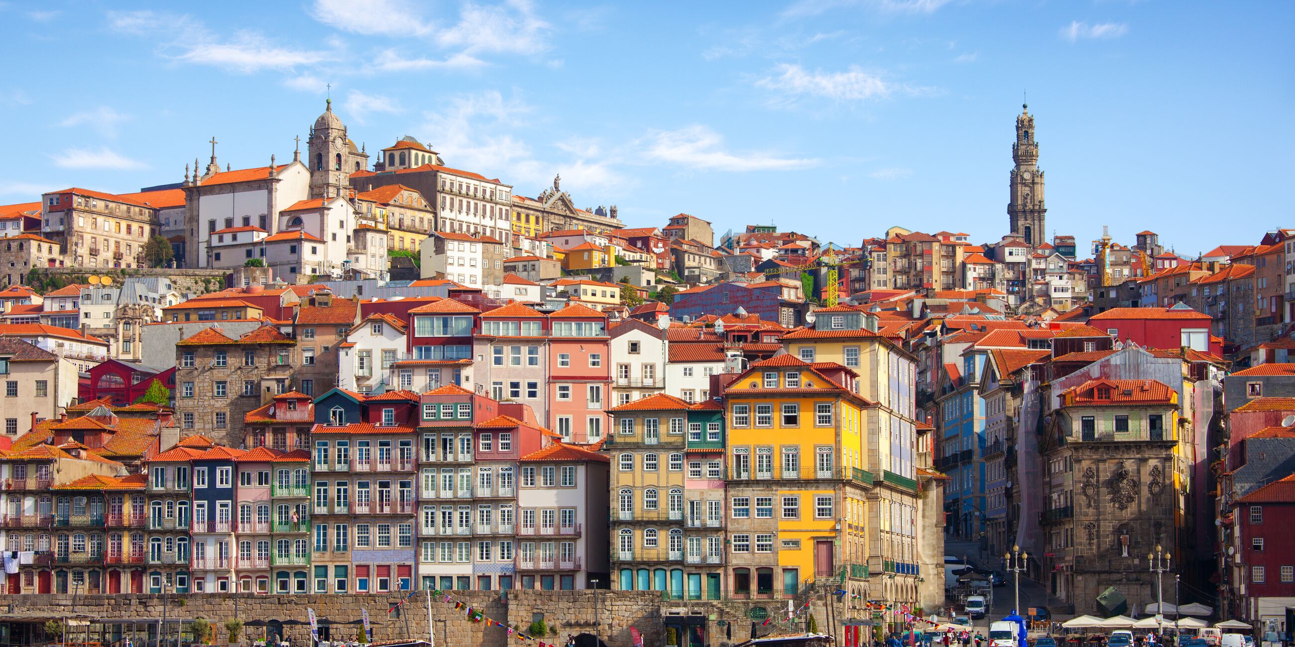 Historical Part Of Porto And The Douro River Portugal
