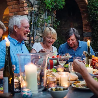 Al Fresco Dining By Candlelight, Italy