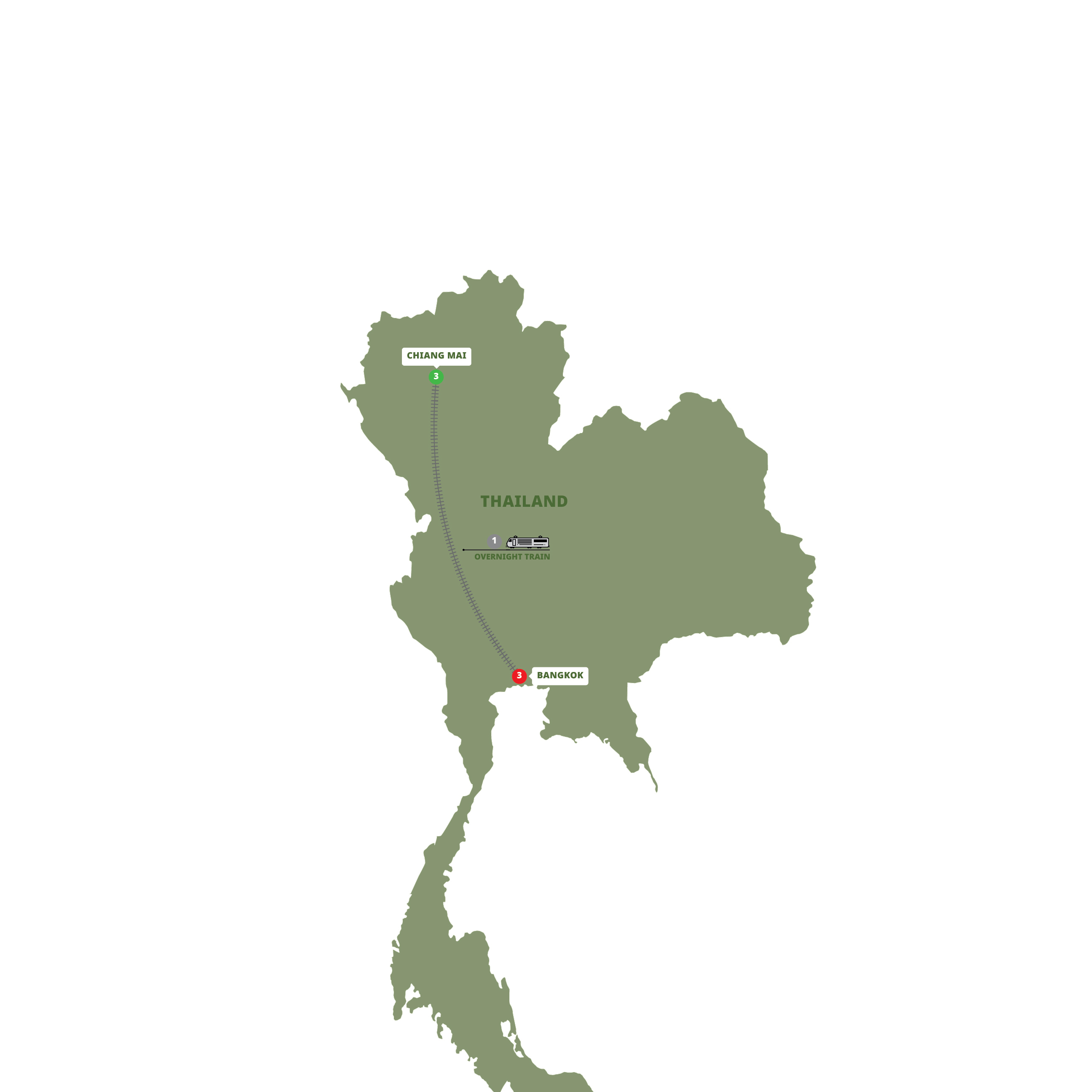 Snapshot of Thailand-Small Group Group Guided Tour Map 2027 YHTL