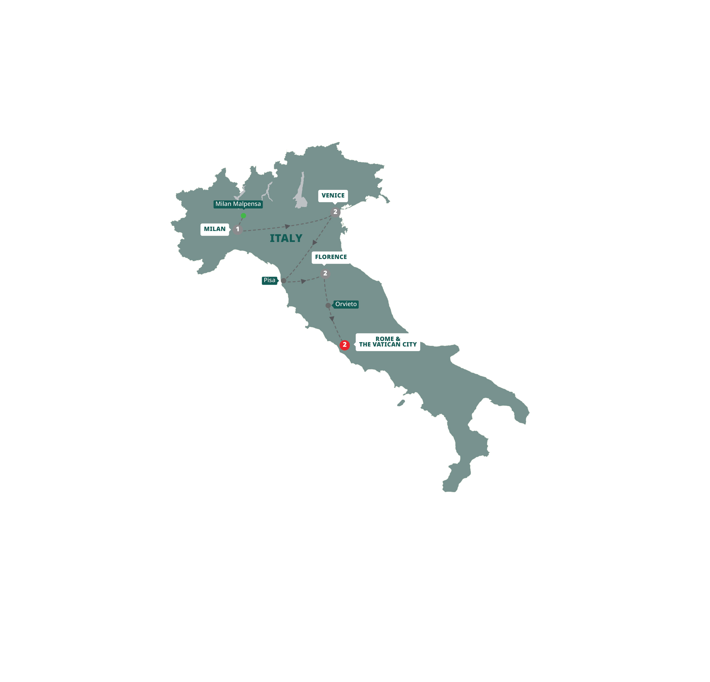 Map Italian Intermezzo Guided Tour E971 27