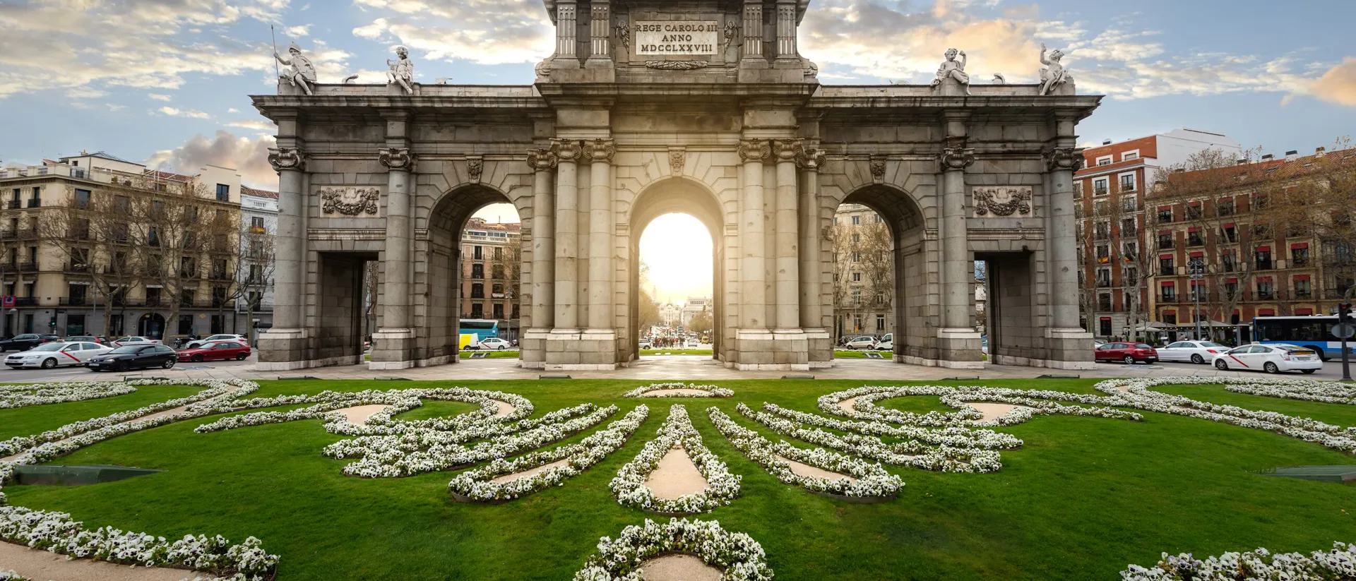 The Puerta de Alcalá in Madrid, Spain