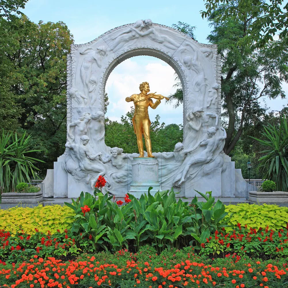 Strauss monument in Vienna, Austria