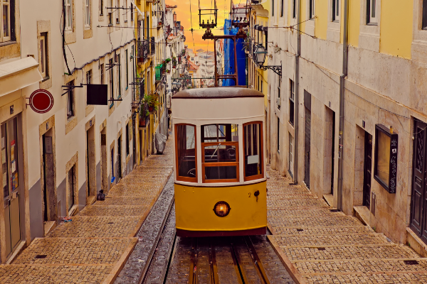 Elevador da bica in Lisbon, Portugal