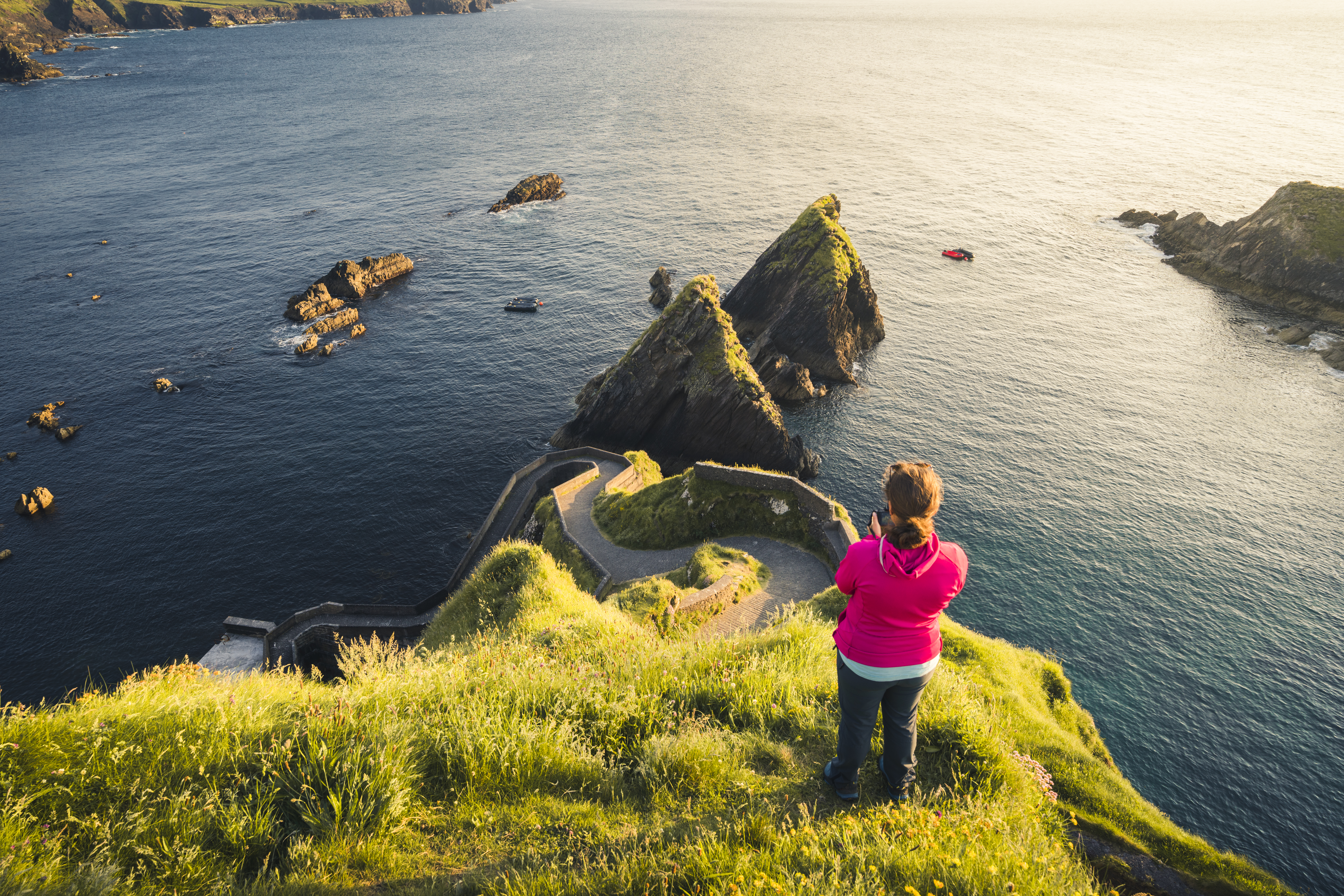 Woman At Dunquin Pier, Ireland
