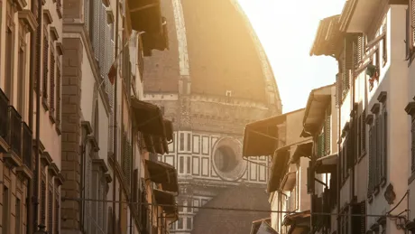 Street view of Florence Cathedral