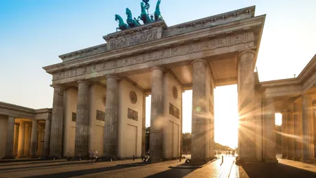 Low Angle View Of Brandenburg Gate