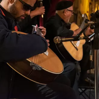 Fado performers during a performance in Portugal