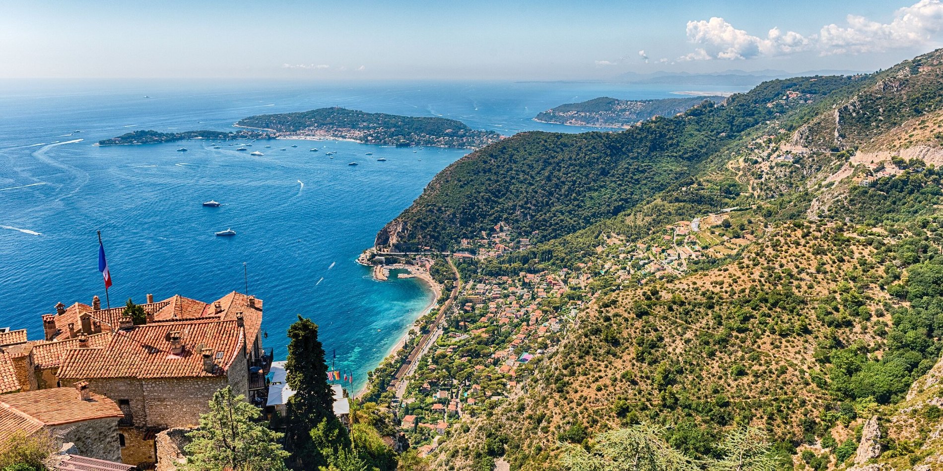 View Over The Coastline Of The French Riviera Eze France