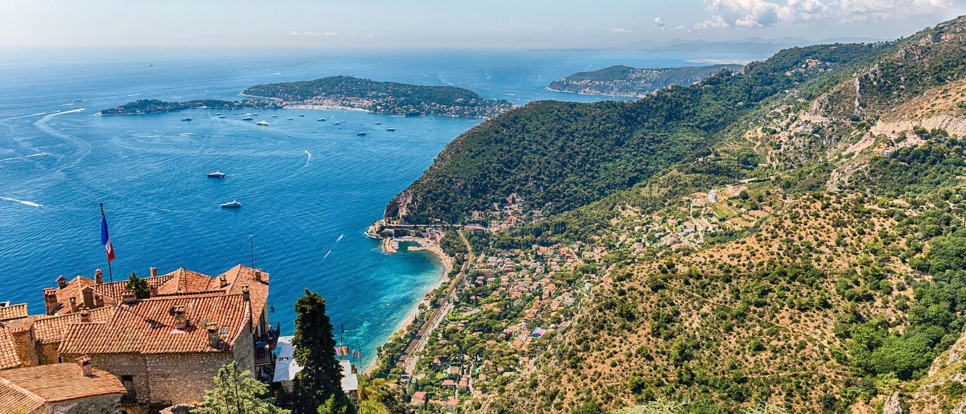 View Over The Coastline Of The French Riviera Eze France