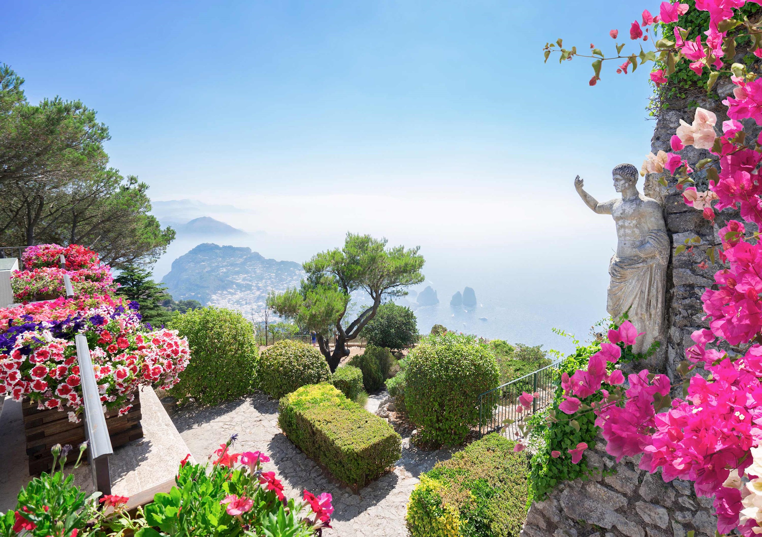Garden of the villa Rufolo, Amalfi coast, Ravello, Italy