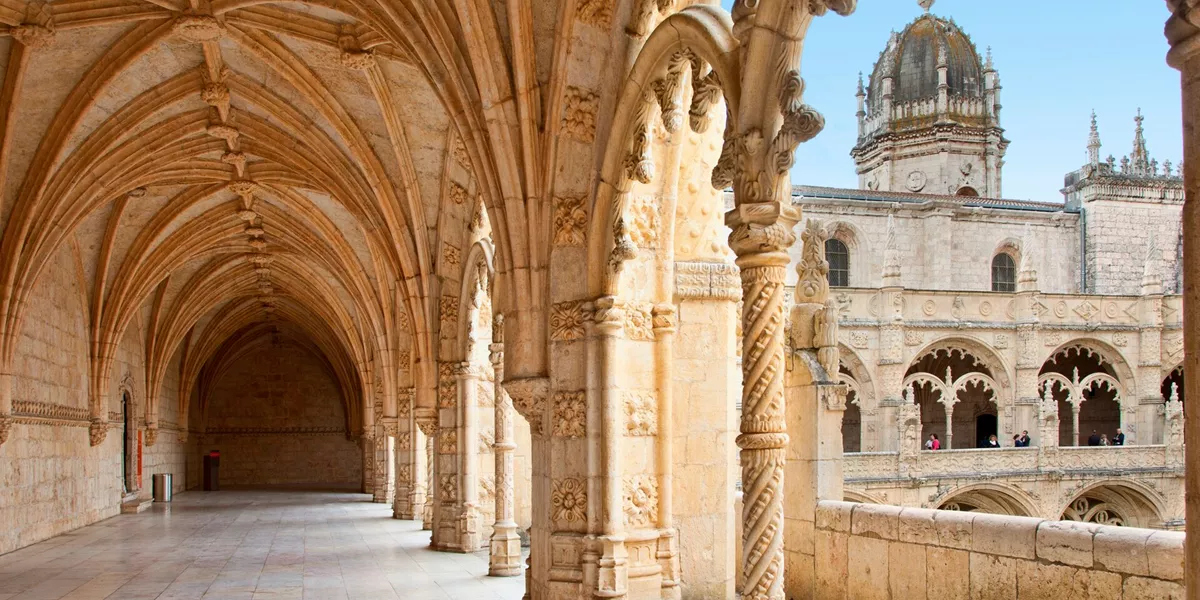 Jeronimos Monastery At Belem in Lisbon, Portugal