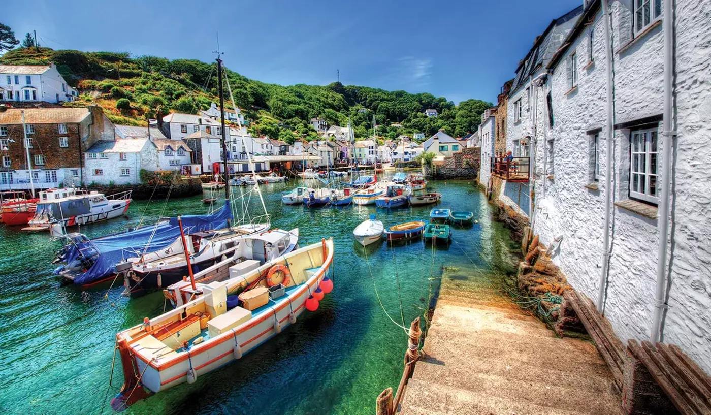 Polperro Harbour in Cornwall