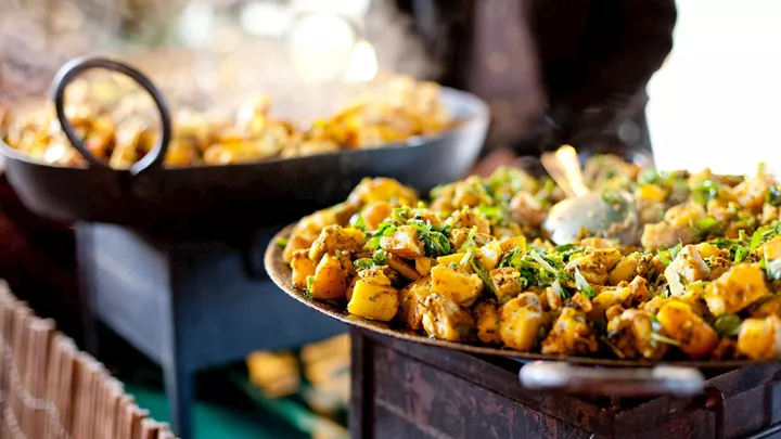 Food market in Kochi, Kerala