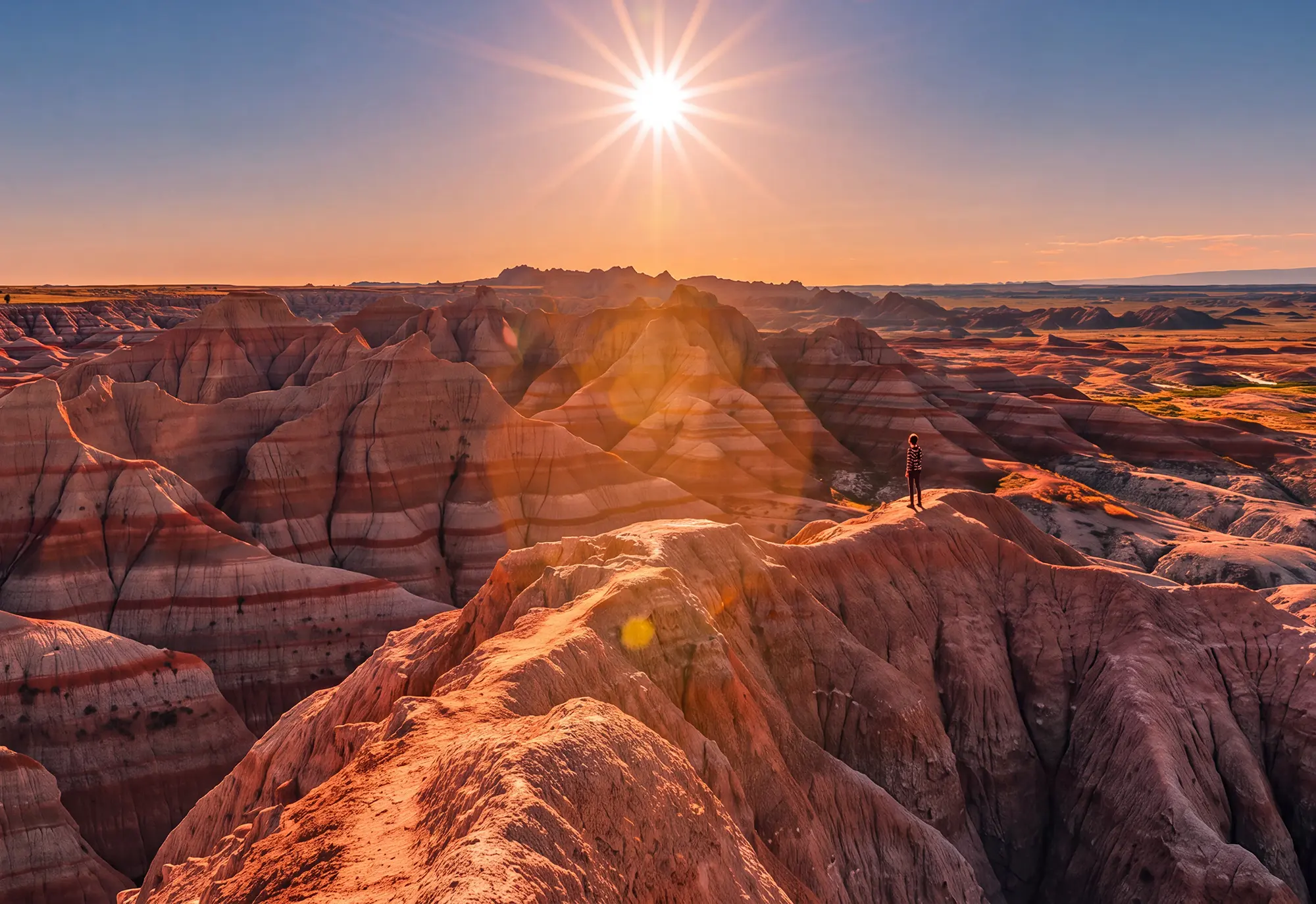  Badlands National Park In Southwest South Dakota with  244000 Acres Of Pinnacles And Spires in USA