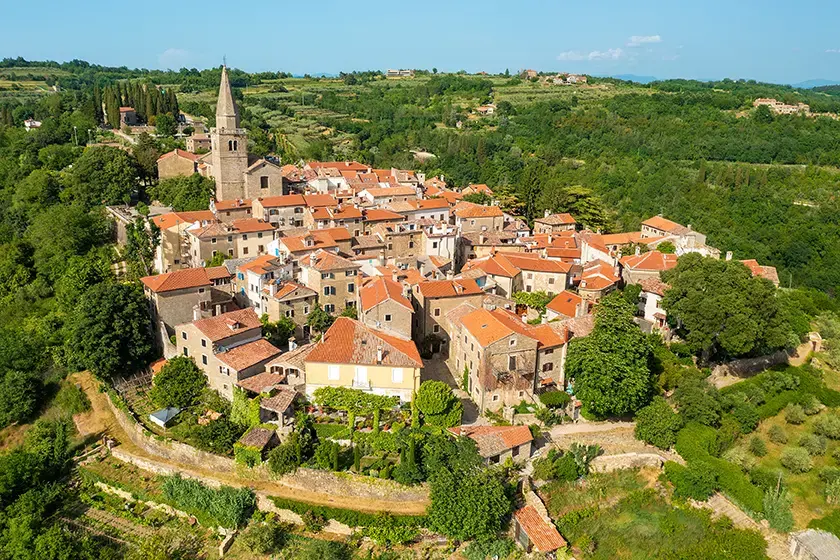 Groznjan Town Istra Croatia 