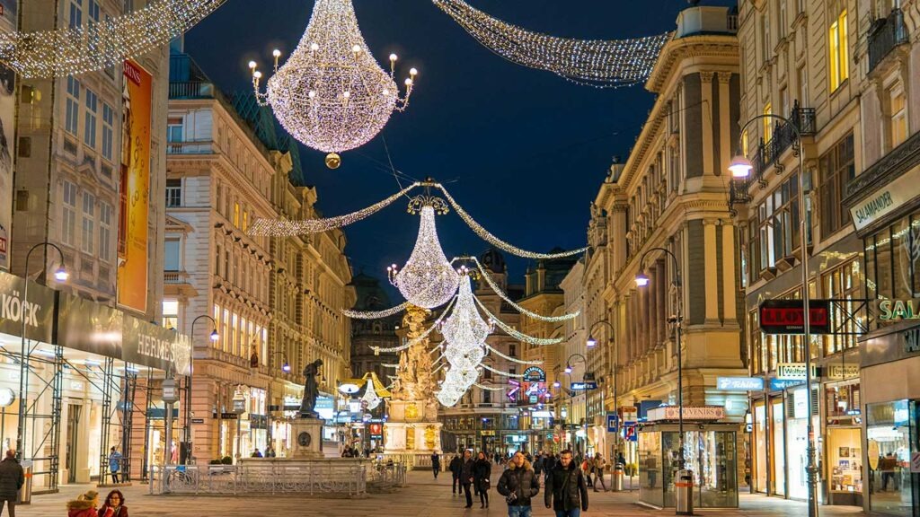 Christmas Mall In Vienna Austria