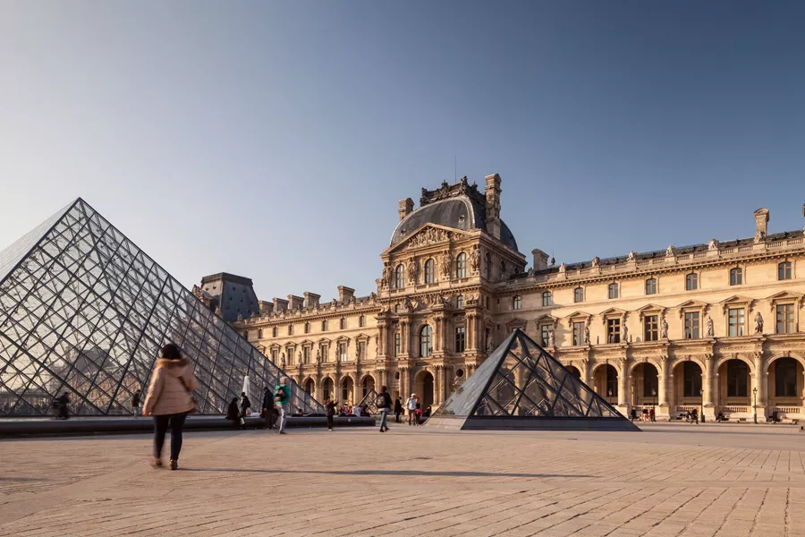 The Louvre Museum in Paris, France