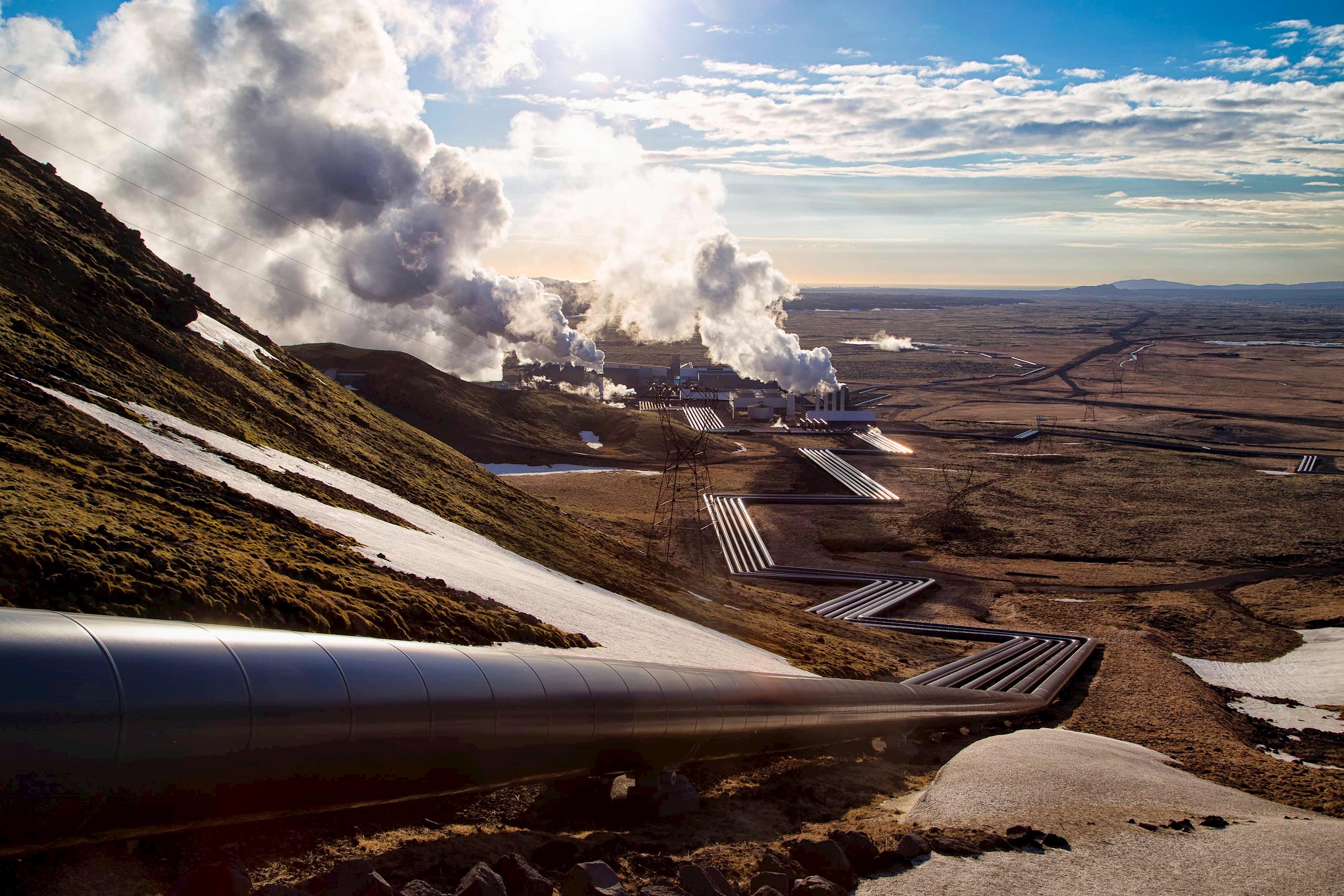 Learn about sustainable energy at Iceland's geothermal power station in Hellisheidi