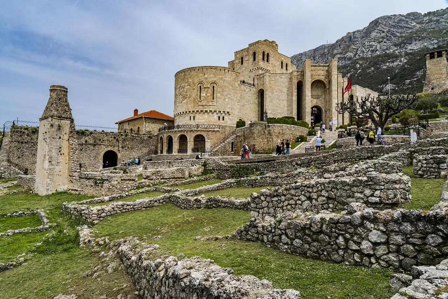 View of Kruja Castle in Albania