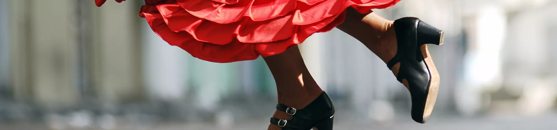 A woman dancing flamenco, Spain